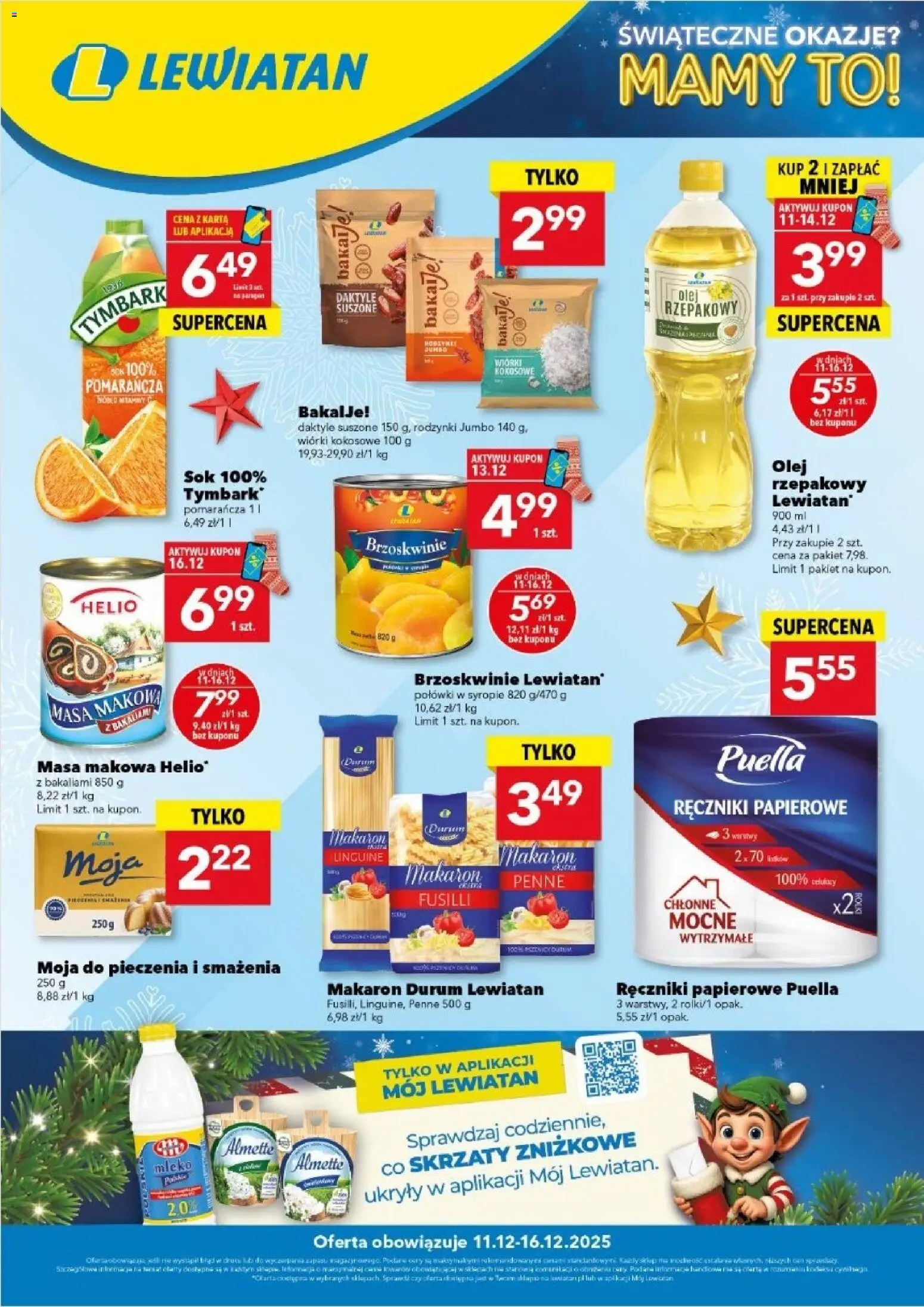 Pogląd gazetki "Są okazje w Lewiatanie" ze sklepu Lewiatan ważnej od 11.12.2025