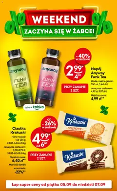 Pogląd gazetki "Weekendowe promocje" ze sklepu Żabka ważnej od 05.09.2025