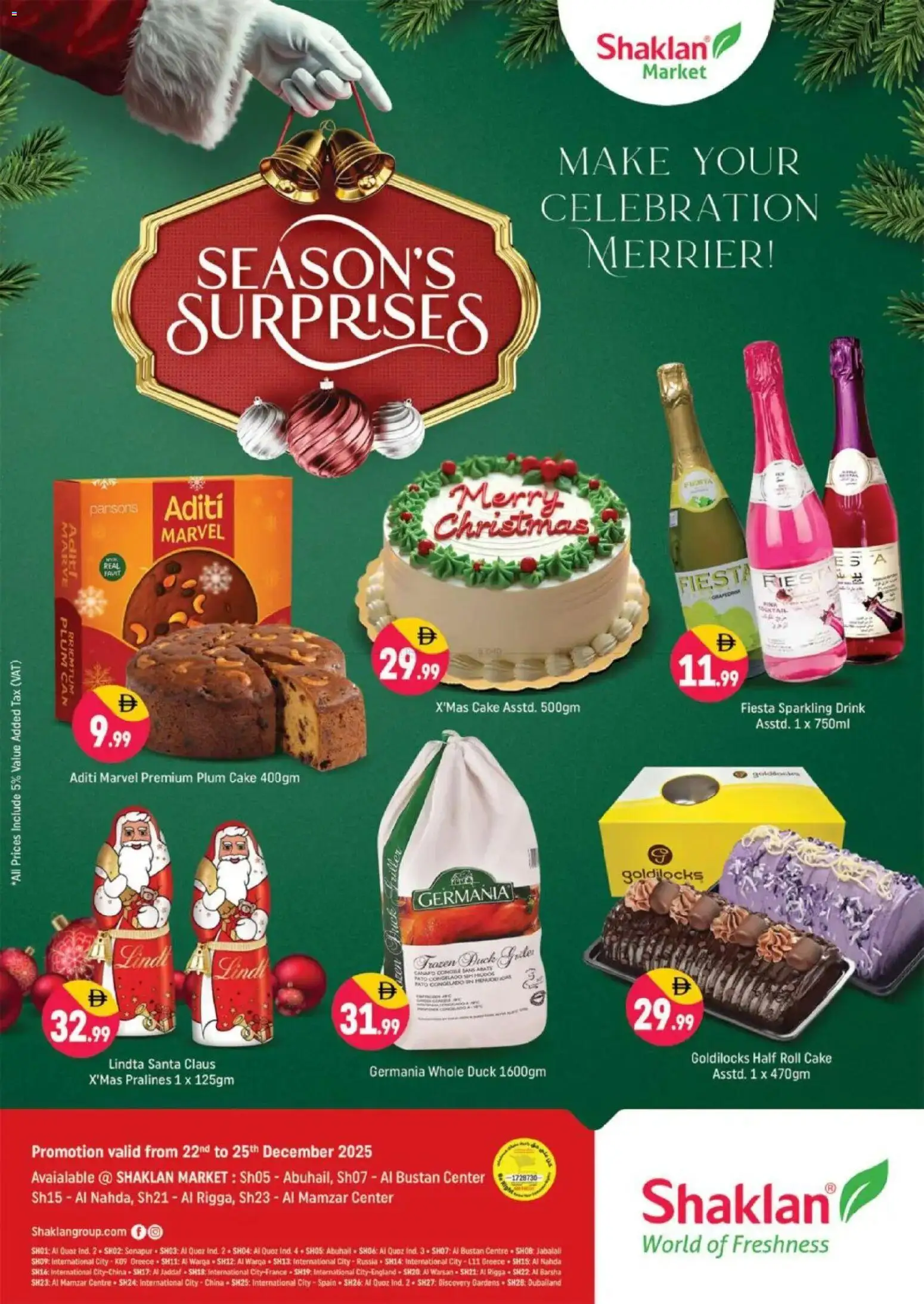 Preview of the catalogue Seasons' Surprises of store Shaklan valid from 22 Dec, 2025