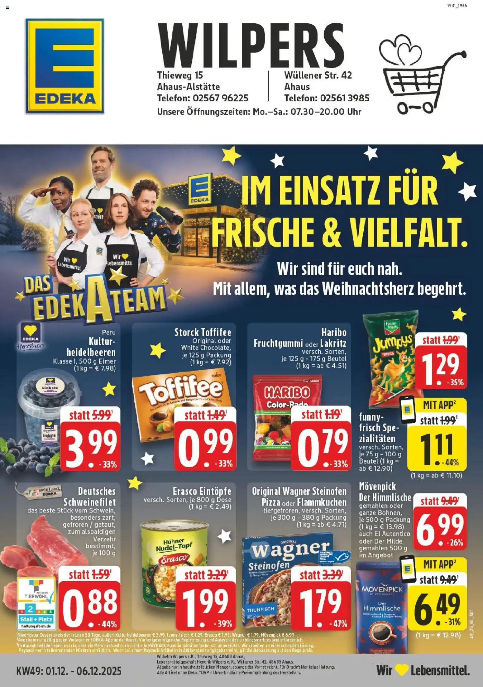 Vorschau von dem Prospekt des Geschäftes Edeka, gültig ab dem 01.12.2025