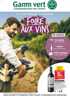 Prévisualisation de Catalogue foire aux vins du magasin Gamm vert formulaire valide 15/10/2025