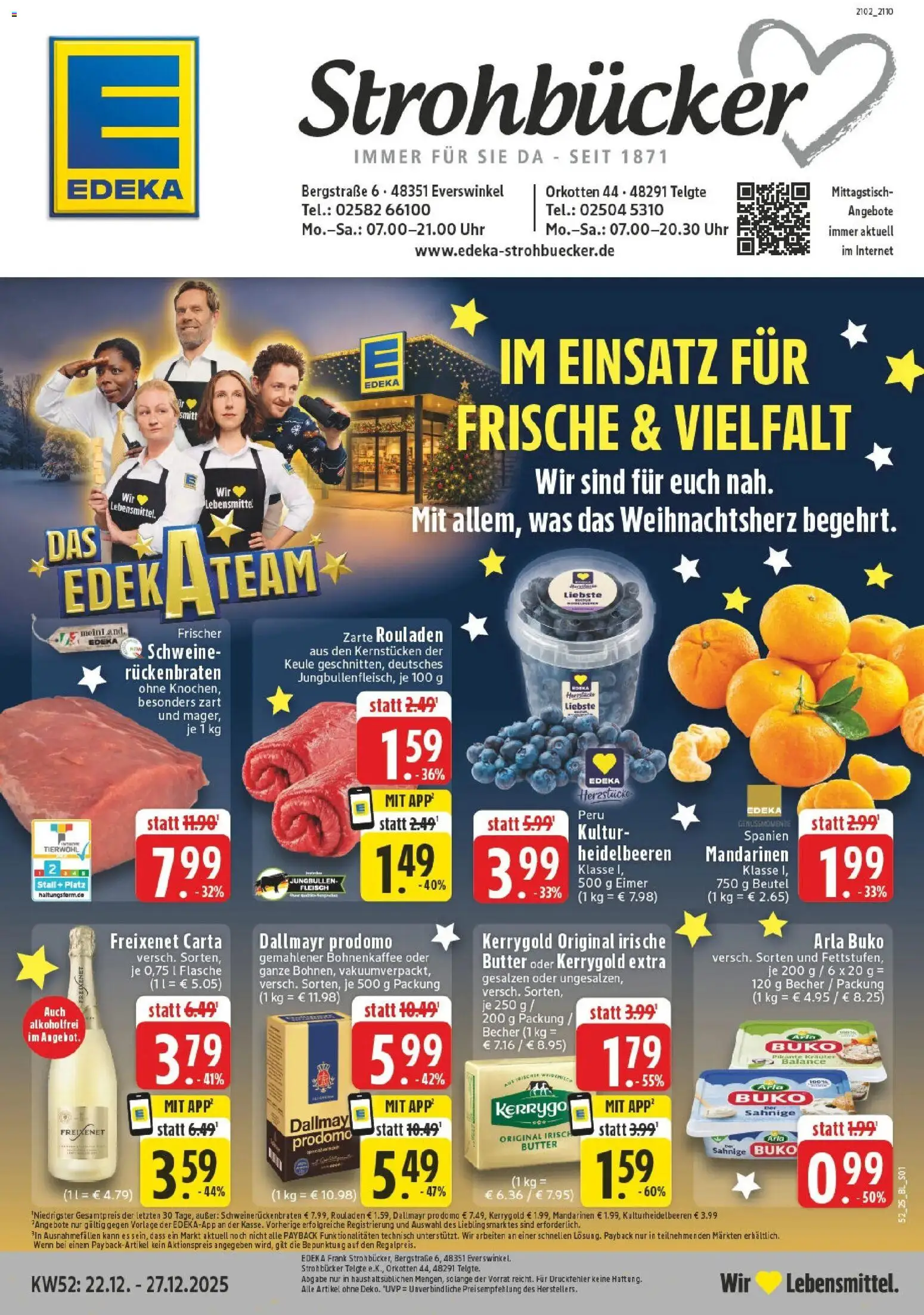Vorschau von dem Prospekt des Geschäftes Edeka, gültig ab dem 22.12.2025
