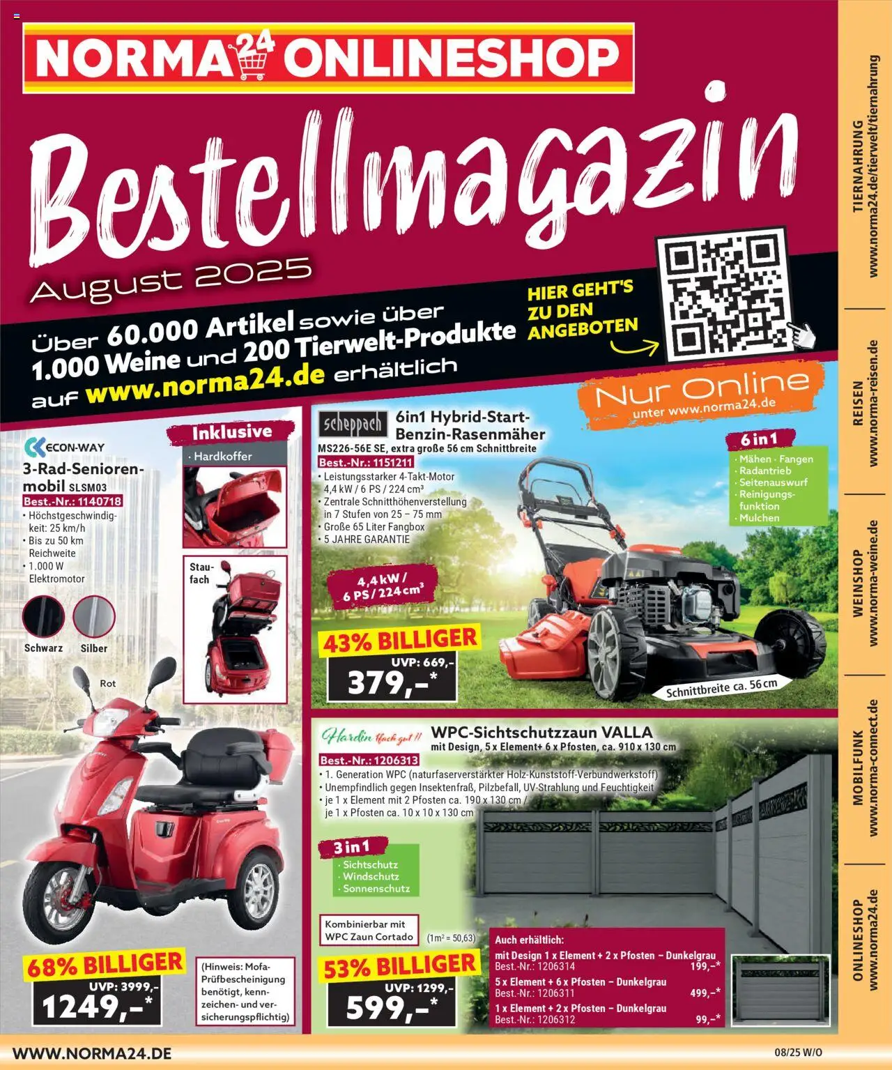 NORMA Prospekt ab 01.08.2025 > Bestellmagazin August 2025 + nächste Woche