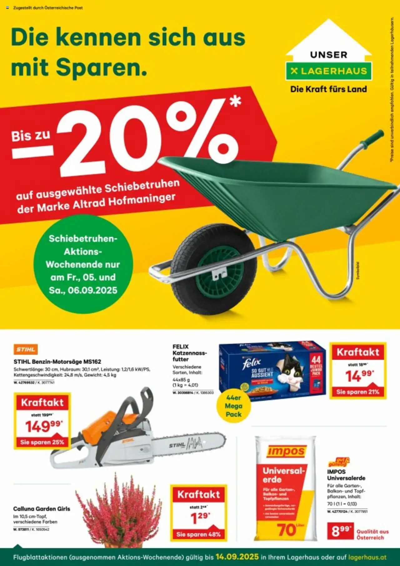  Lagerhaus Flugblatt September 2025 ab (02.09.2025 - 14.09.2025) - Seite 1
