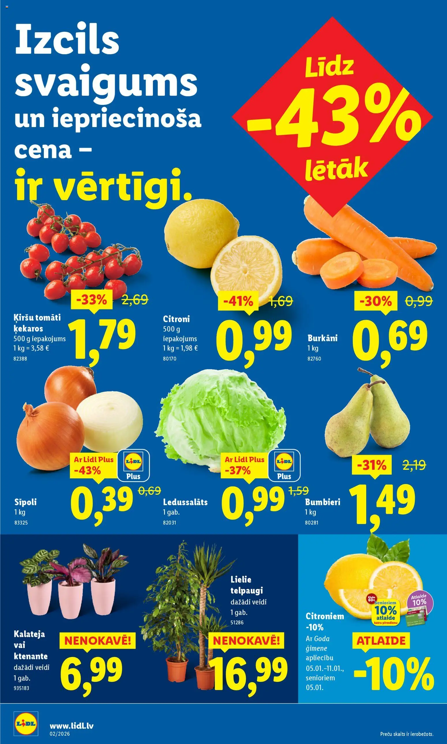 Skatīt Lidl akciju bukletu, derīgs no 2026.01.05