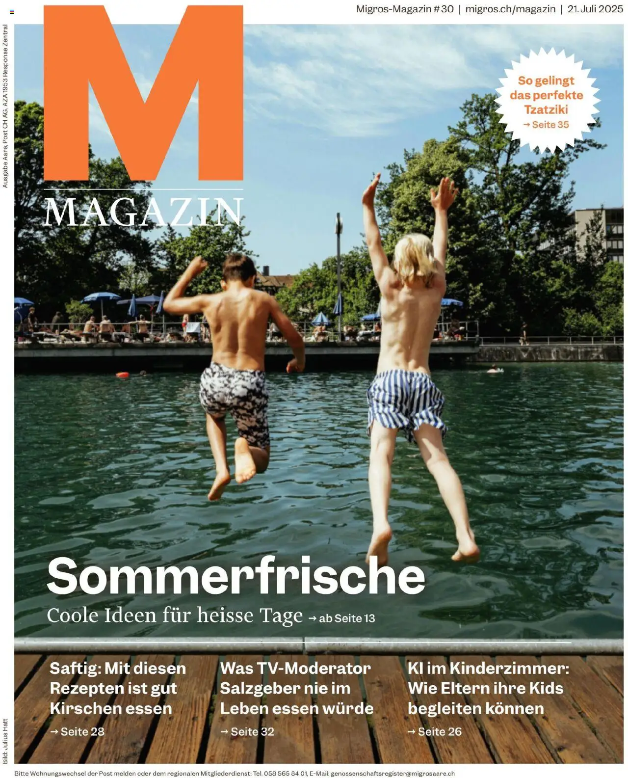 Migros Magazin ab 22.07.2025 - Seitennummer 1