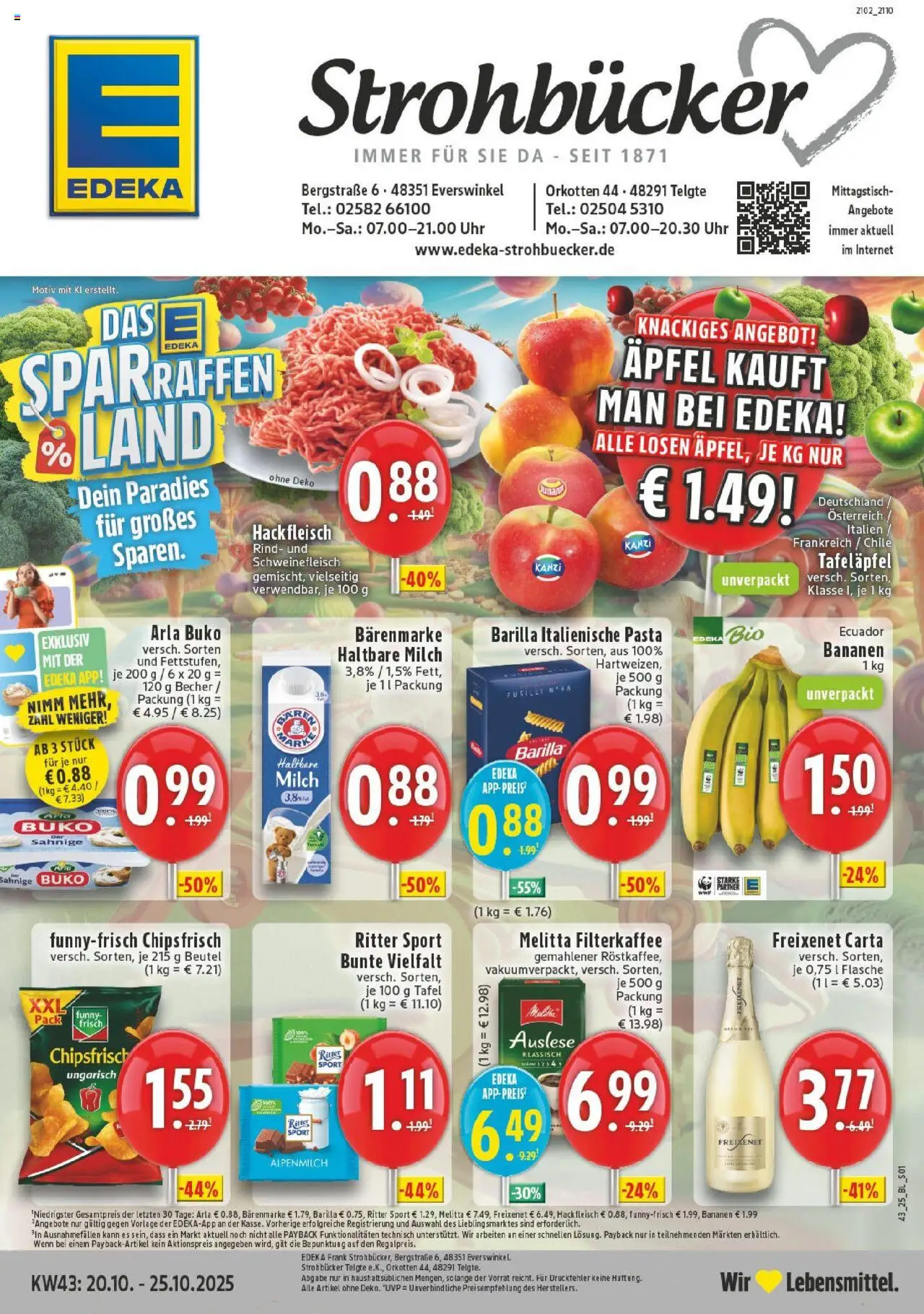EDEKA Prospekt ab 19.10.2025 - Prospekt Everswinkel Online