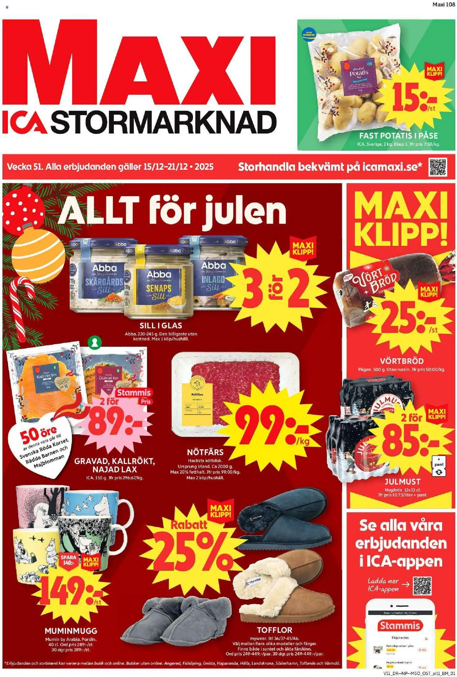Förhandsgranska reklamblad Sollentuna från butik ICA Maxi gäller från 15/12/2025