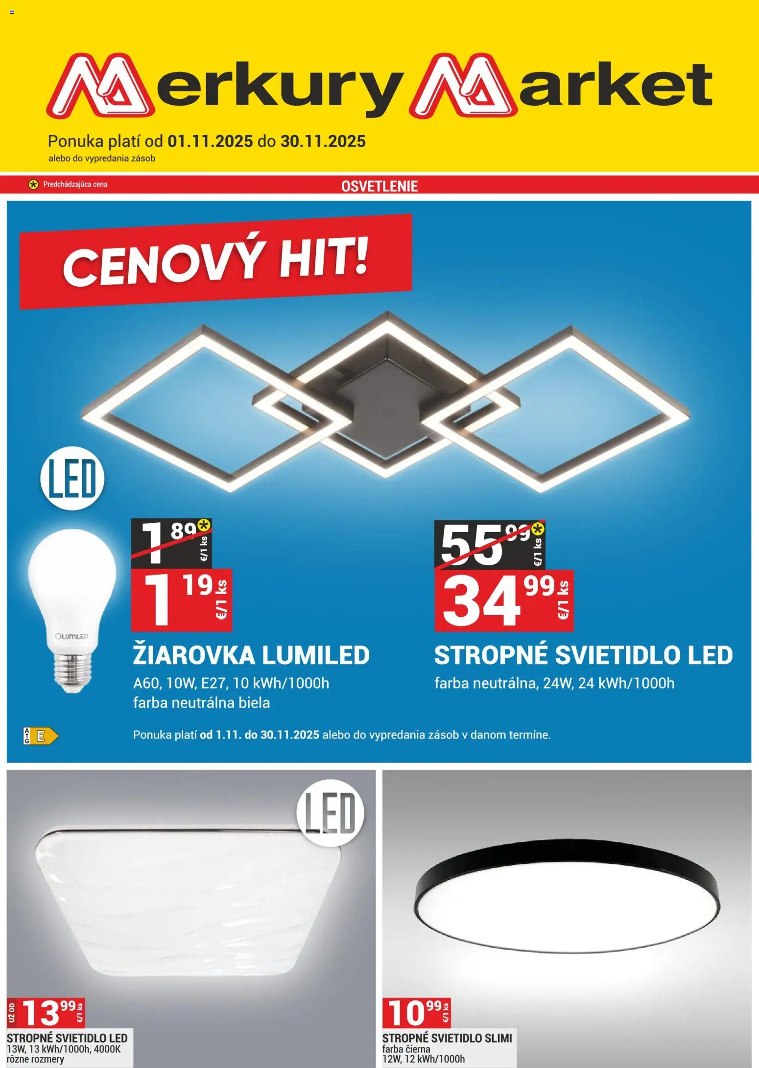 Náhľad Merkury Market letáku platného od 01.11.2025