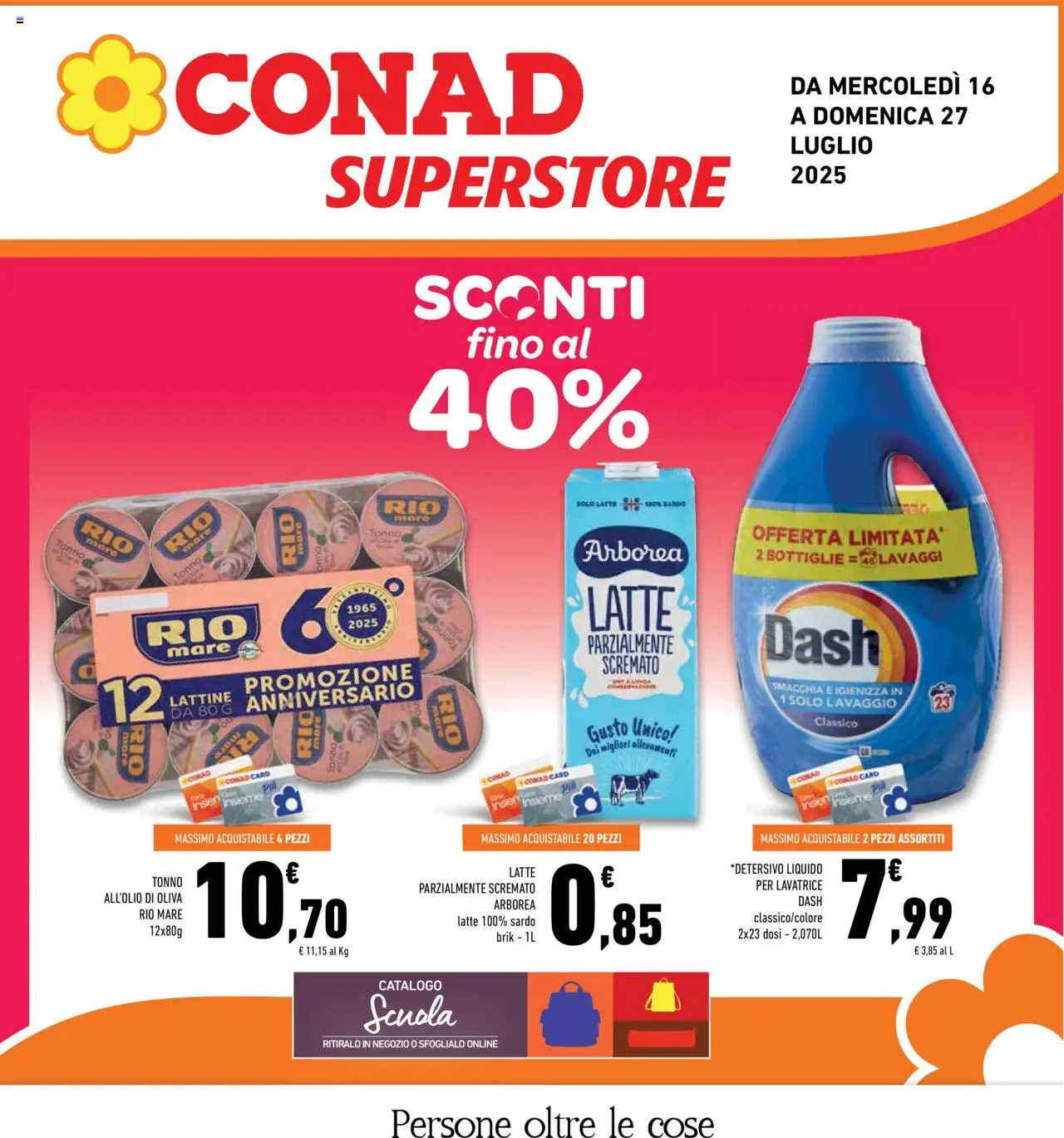 Volantino Conad valido da 16/07/2025 numero di pagina 1