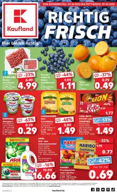 Vorschau von dem Prospekt des Geschäftes Kaufland, gültig ab dem 22.10.2025
