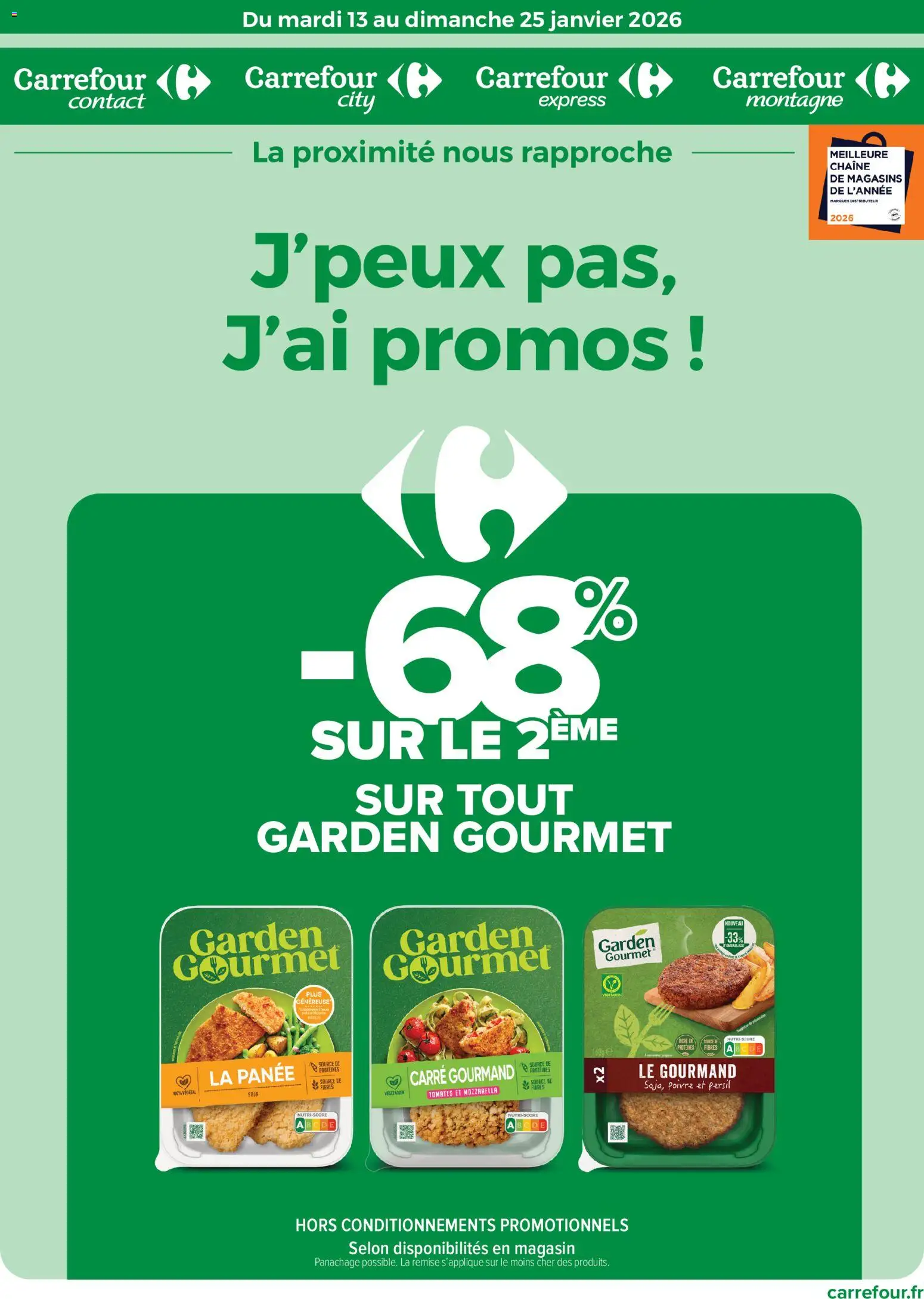 Prévisualisation de J'peux pas, j'ai promos ! du magasin Carrefour City formulaire valide 13/01/2026