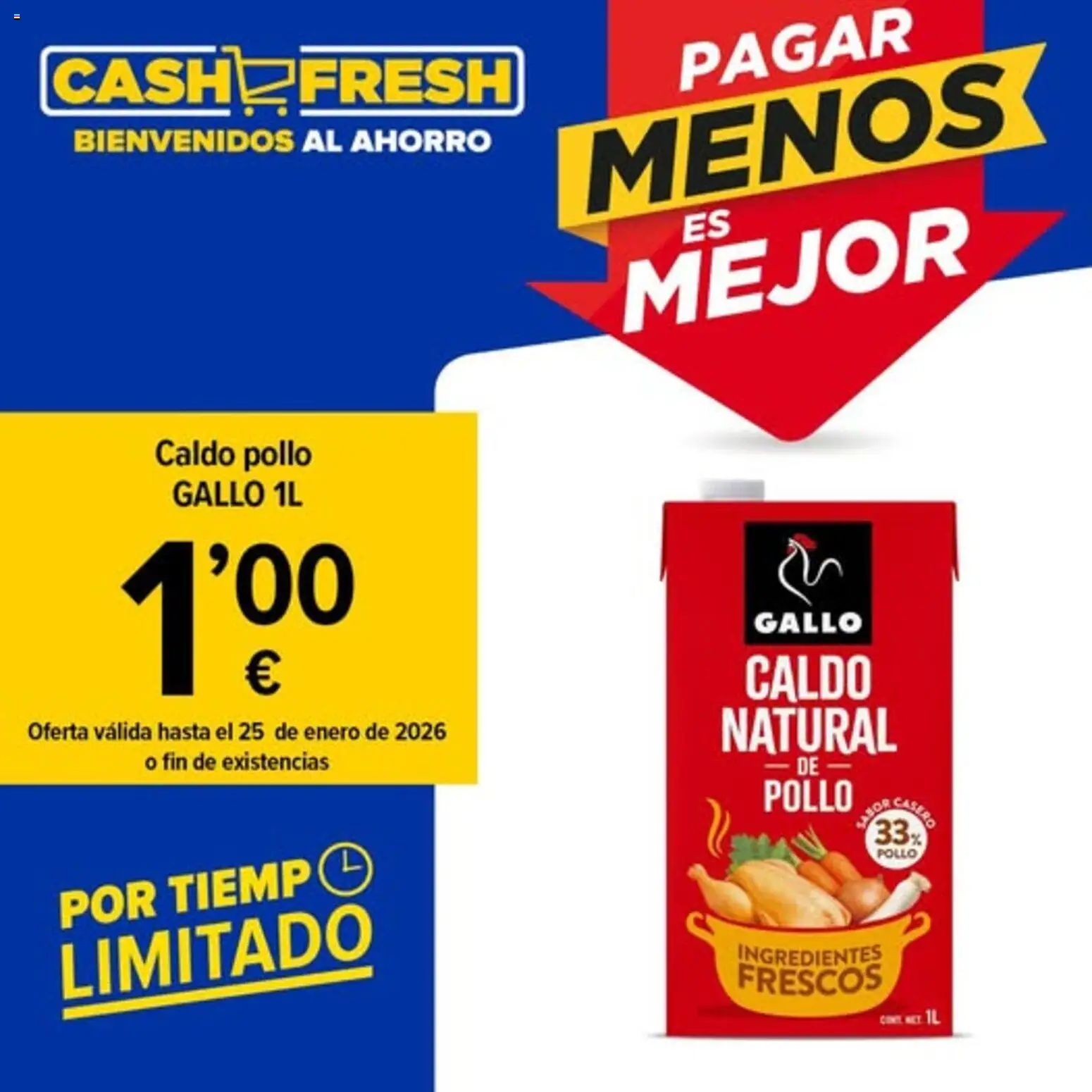 Vista previa del folleto de la tienda Cash Fresh válido desde el 19/01/2026 - Ingredientes, Pollo