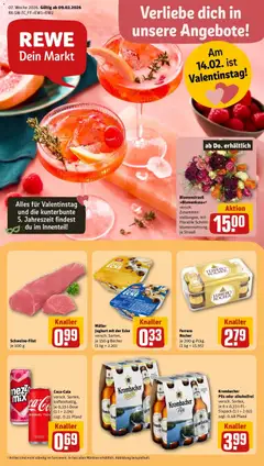 Vorschau von dem Prospekt des Geschäftes Rewe, gültig ab dem 09.02.2026