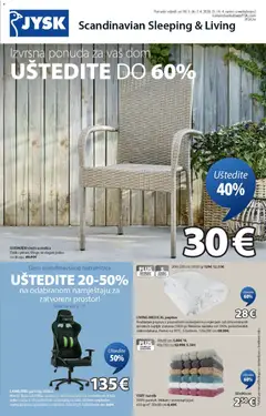 Pregled letka JYSK Katalog trgovine JYSK vrijedi od 18.03.2026