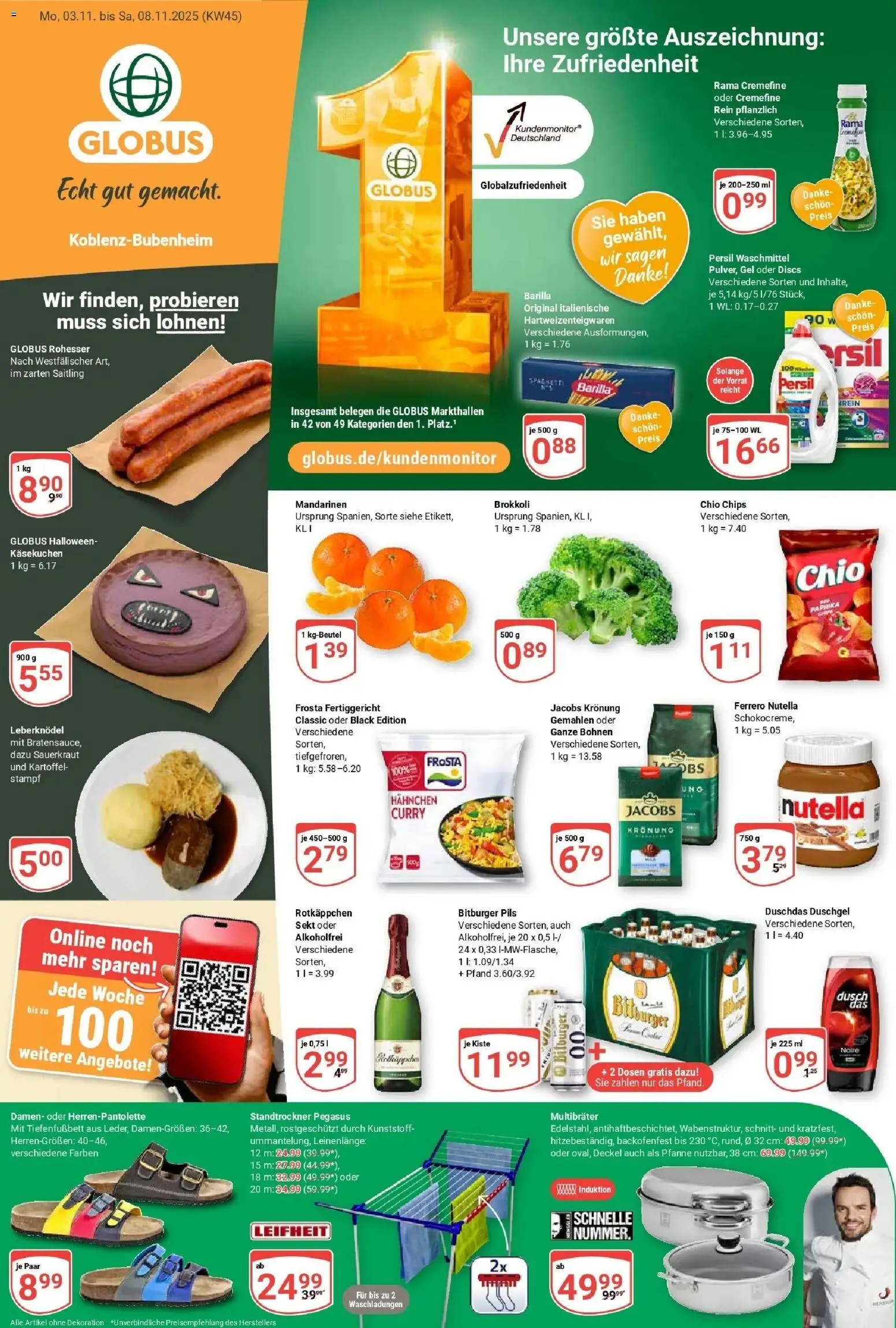 Vorschau von dem Prospekt des Geschäftes Globus, gültig ab dem 02.11.2025
