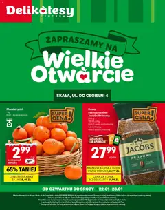 Pogląd gazetki "Skała Otwarcie" ze sklepu Delikatesy Centrum ważnej od 22.01.2026