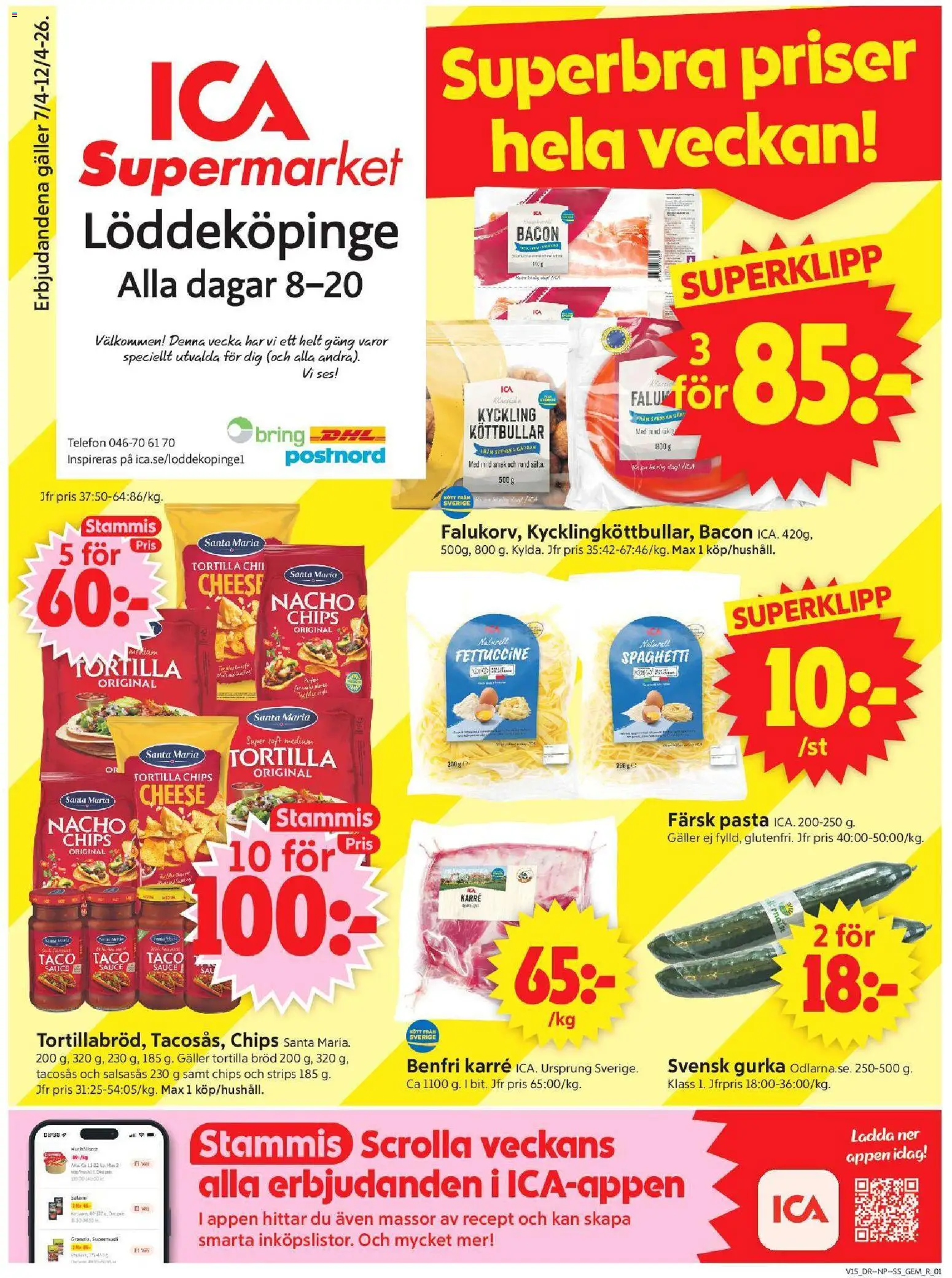 Förhandsgranska reklamblad Löddeköpinge från butik ICA Supermarket gäller från 06/04/2026