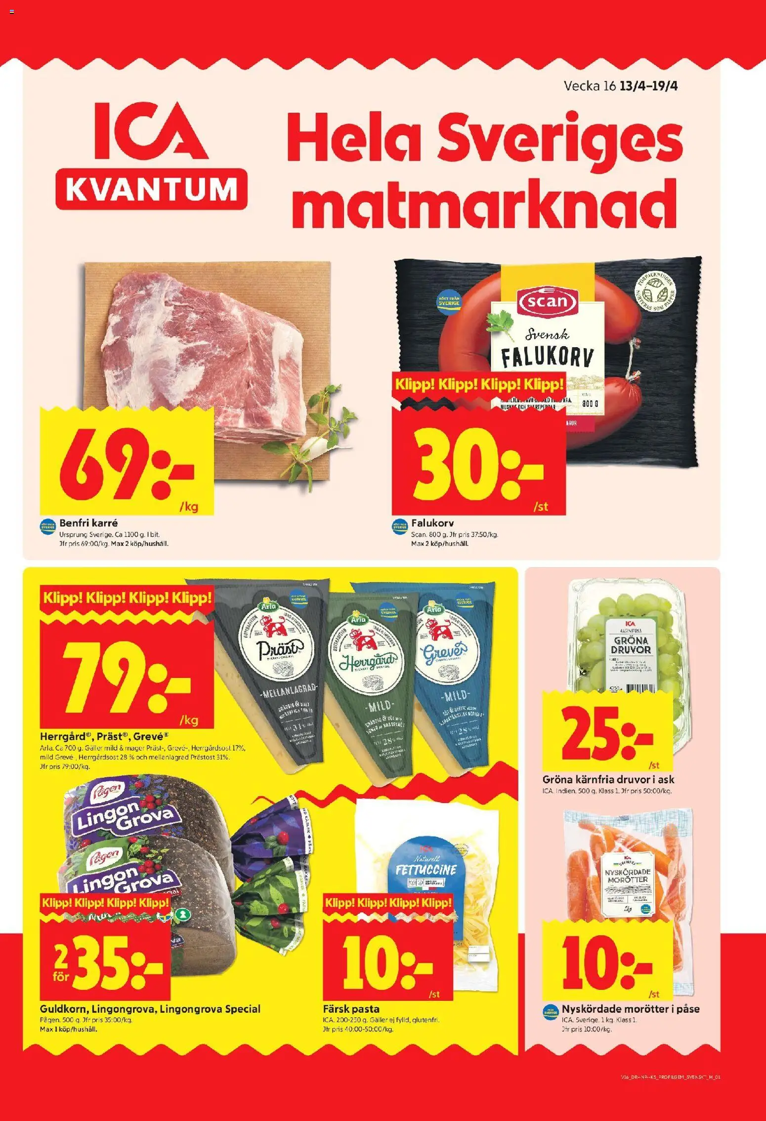 Förhandsgranska reklamblad ICA Kvantum erbjudanden från butik ICA Kvantum gäller från 13/04/2026