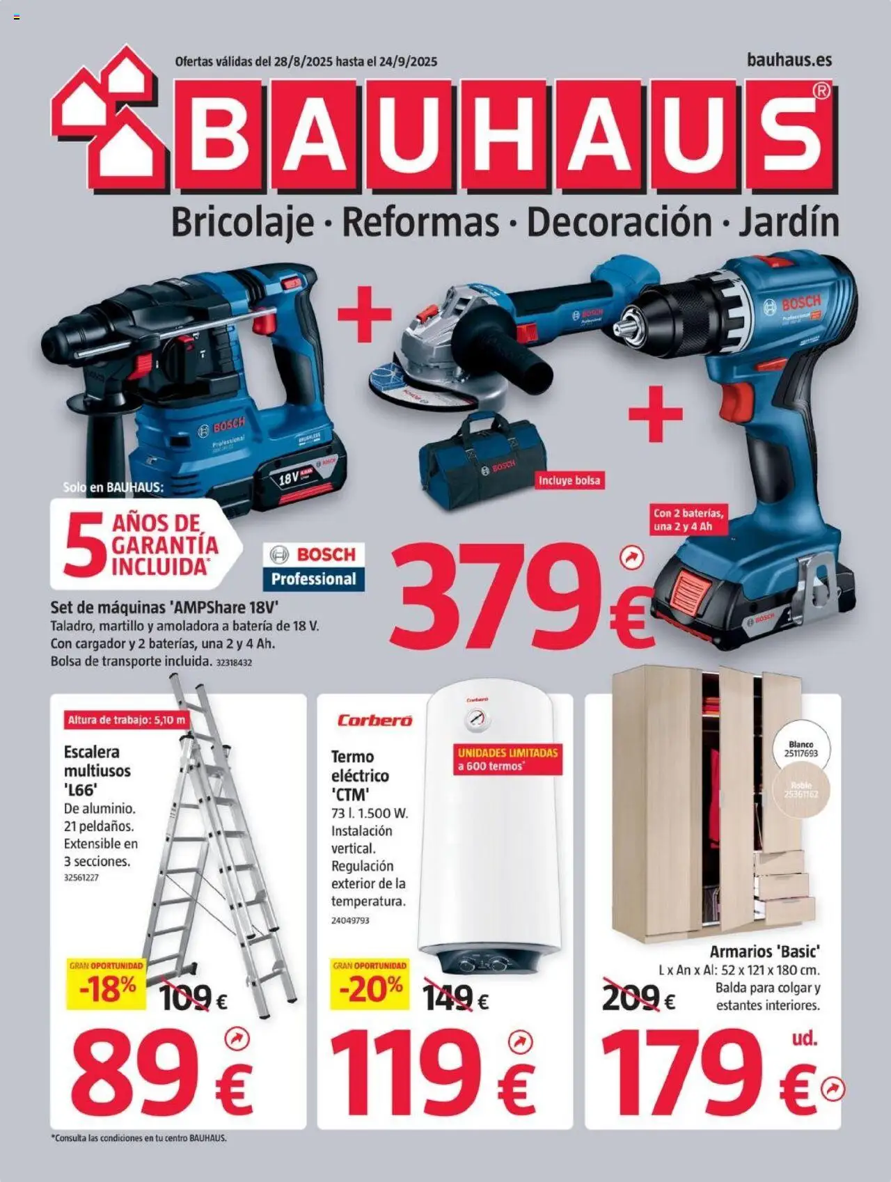Bauhaus Folleto > 28/08 - 24/09/2025 > Ofertas