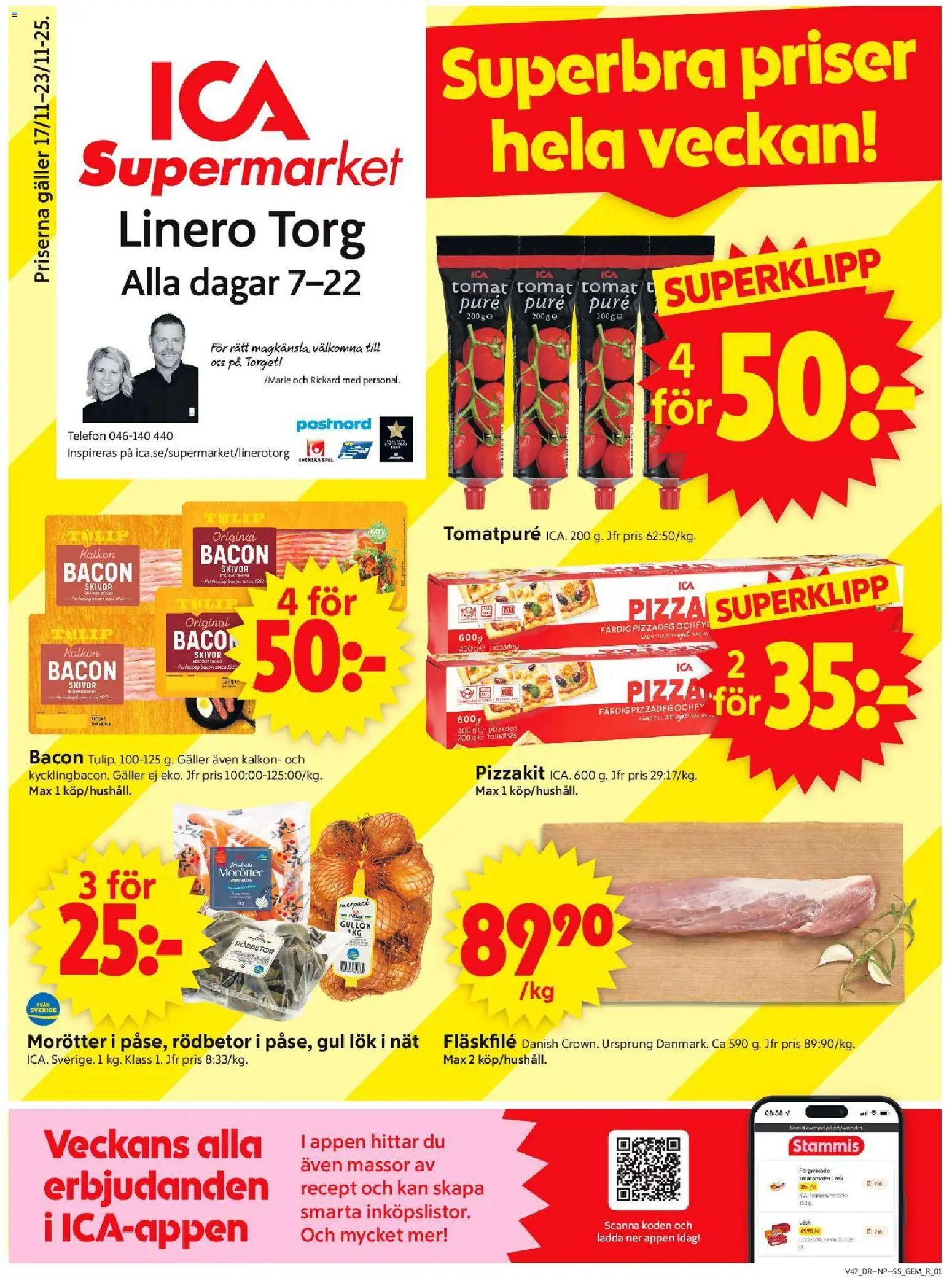 Förhandsgranska reklamblad Lund från butik ICA Supermarket gäller från 17/11/2025