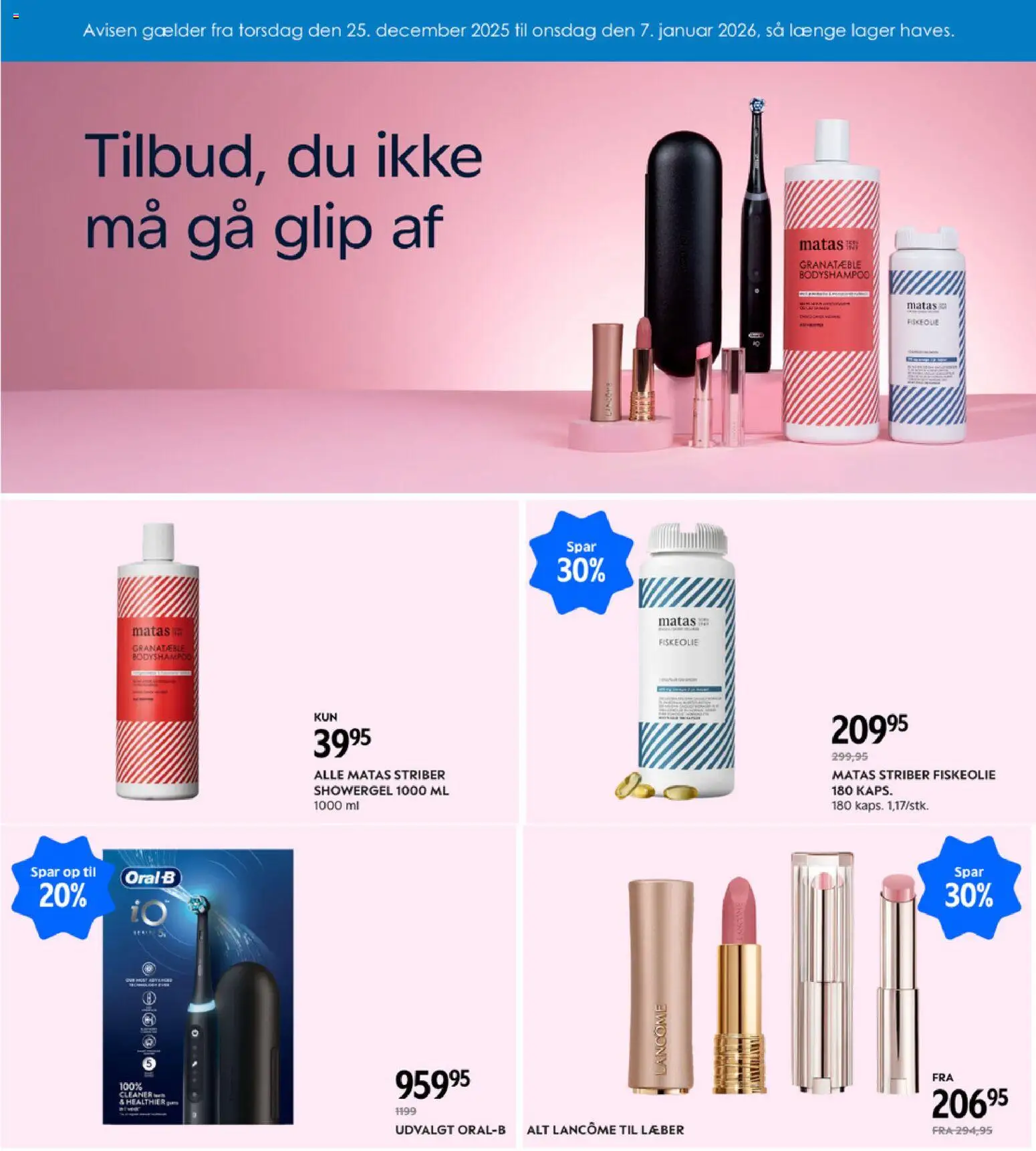 Eksempel på tilbudsavis Tilbudsavis fra butik Matas gyldig fra 25/12/2025