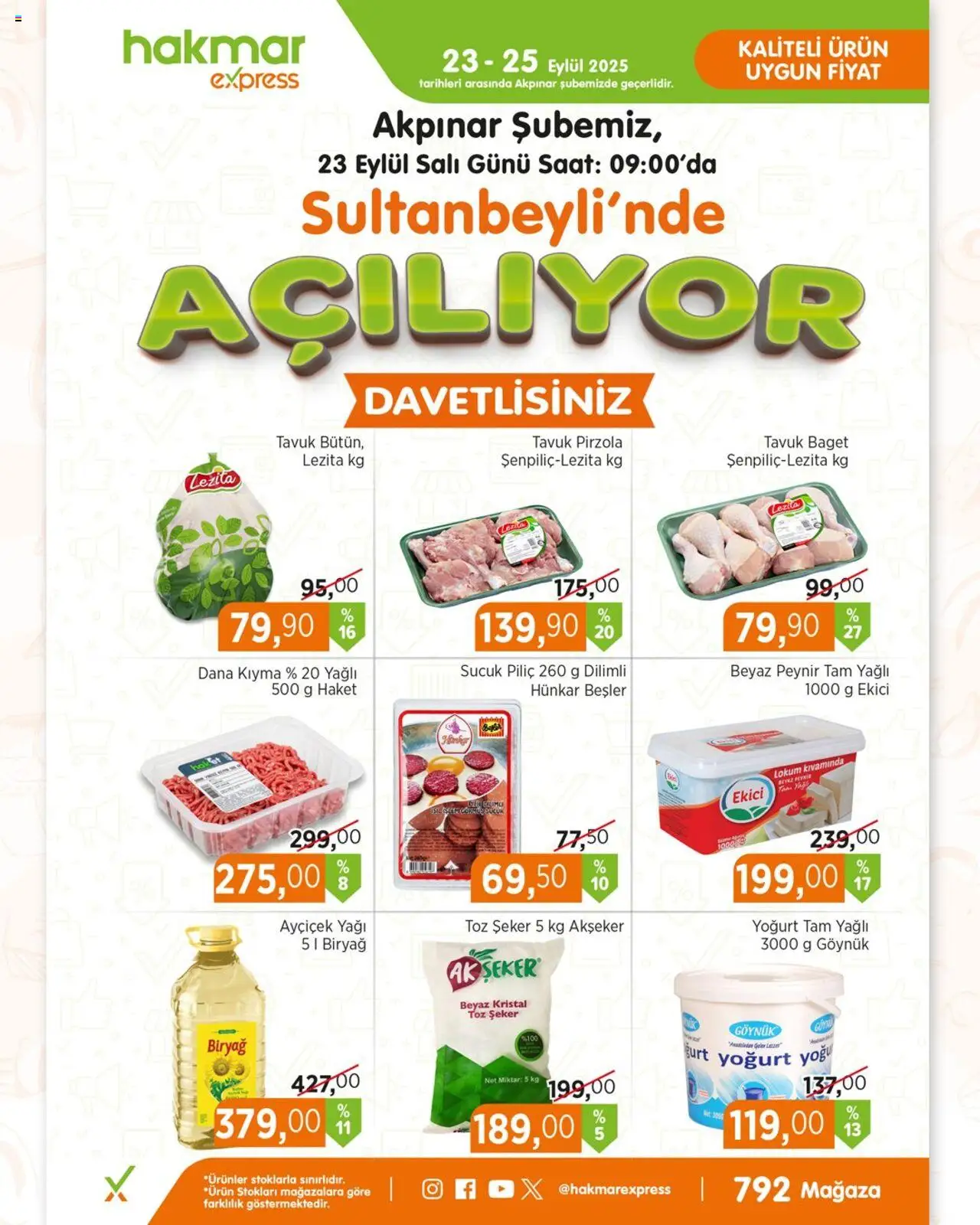 Hakmar Express Akpınar şubemiz Sultanbeyli’nde açılıyor (23 - 25 Eylül 2025) - Sayfa numarası 1