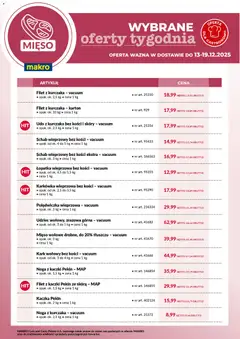 Pogląd gazetki "Wybrane oferty tygodnia w dostawie" ze sklepu Makro ważnej od 13.12.2025