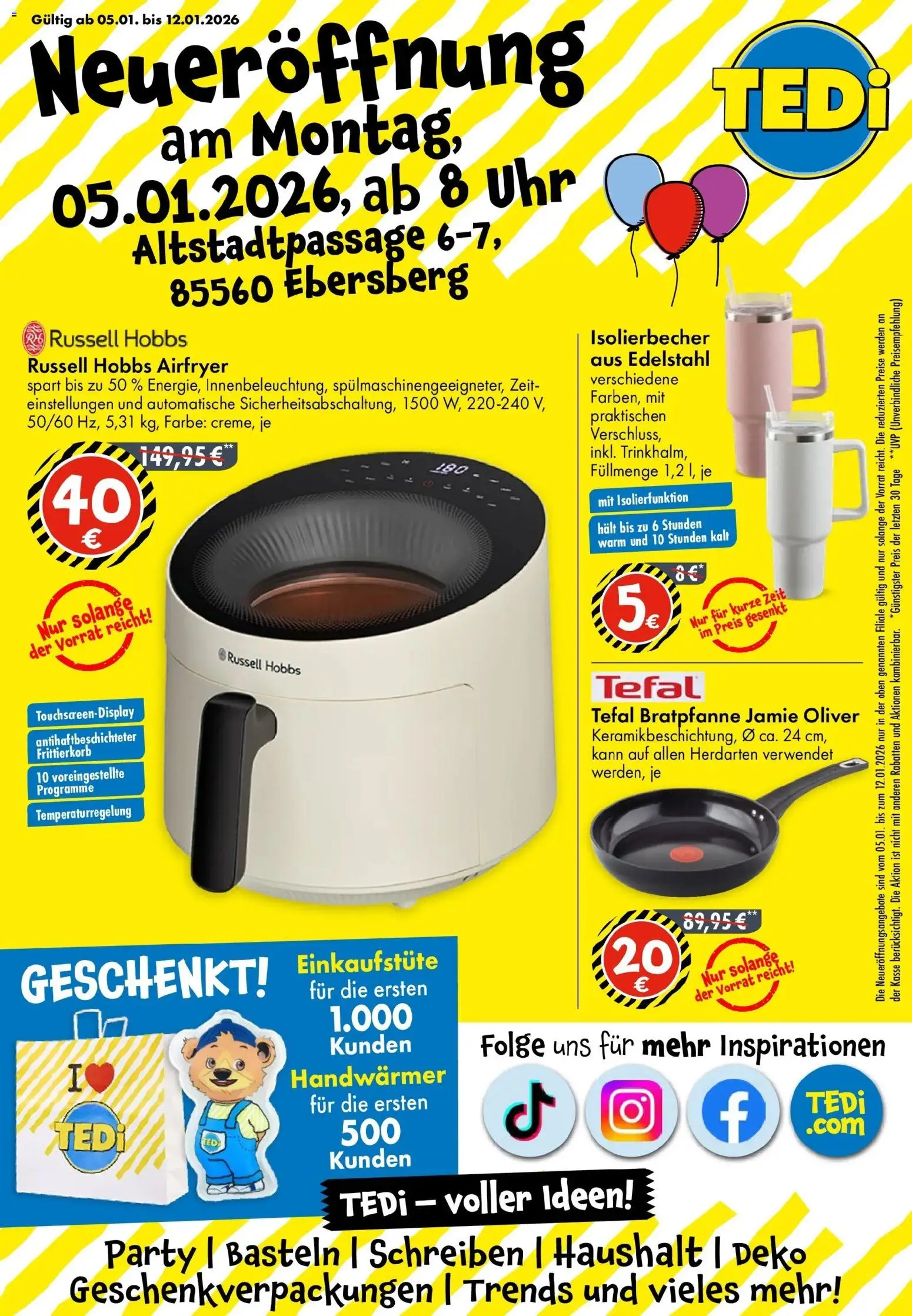 Vorschau von dem Prospekt des Geschäftes TEDi, gültig ab dem 31.12.2025