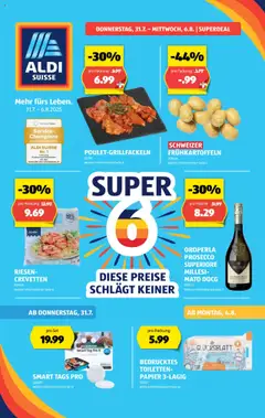 Vorschau des Merkblatts Aktionen vom Shop Aldi gültig von 31.07.2025 bis 06.08.2025