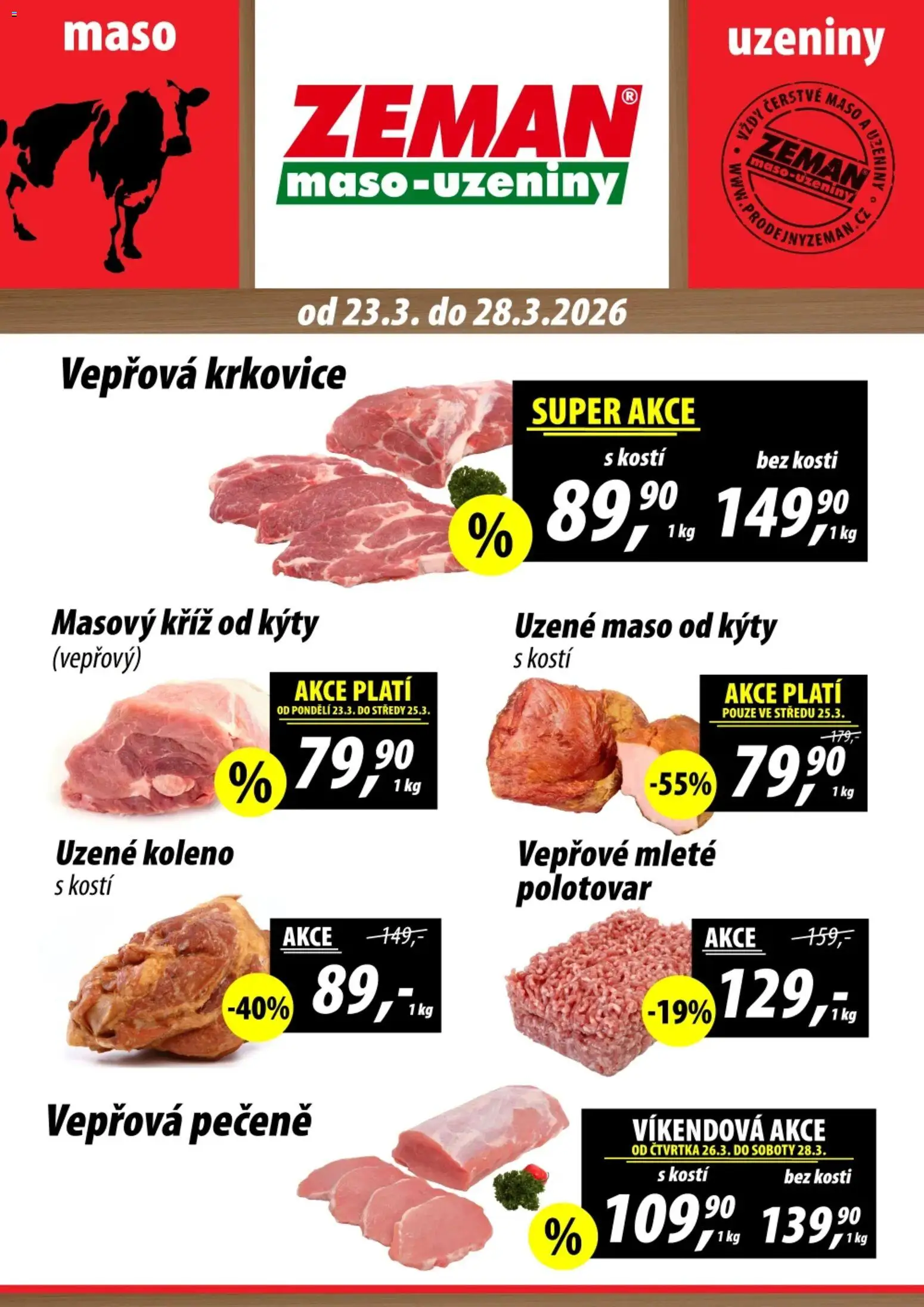 Náhled nabídky: Prodejny Zeman Prodejny Zeman leták platný od 23.03.2026