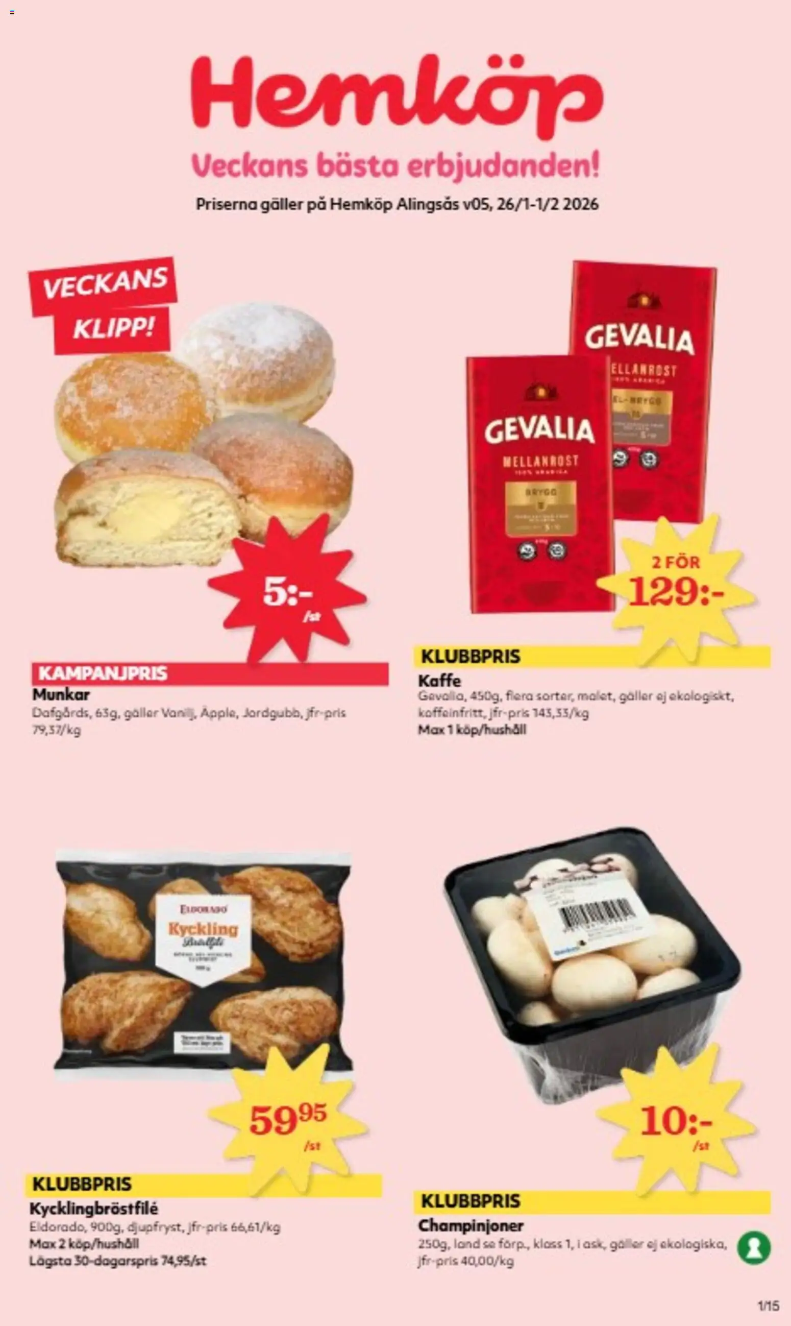 Förhandsgranska reklamblad Aktuella reklamblad Hemköp från butik Hemköp gäller från 26/01/2026