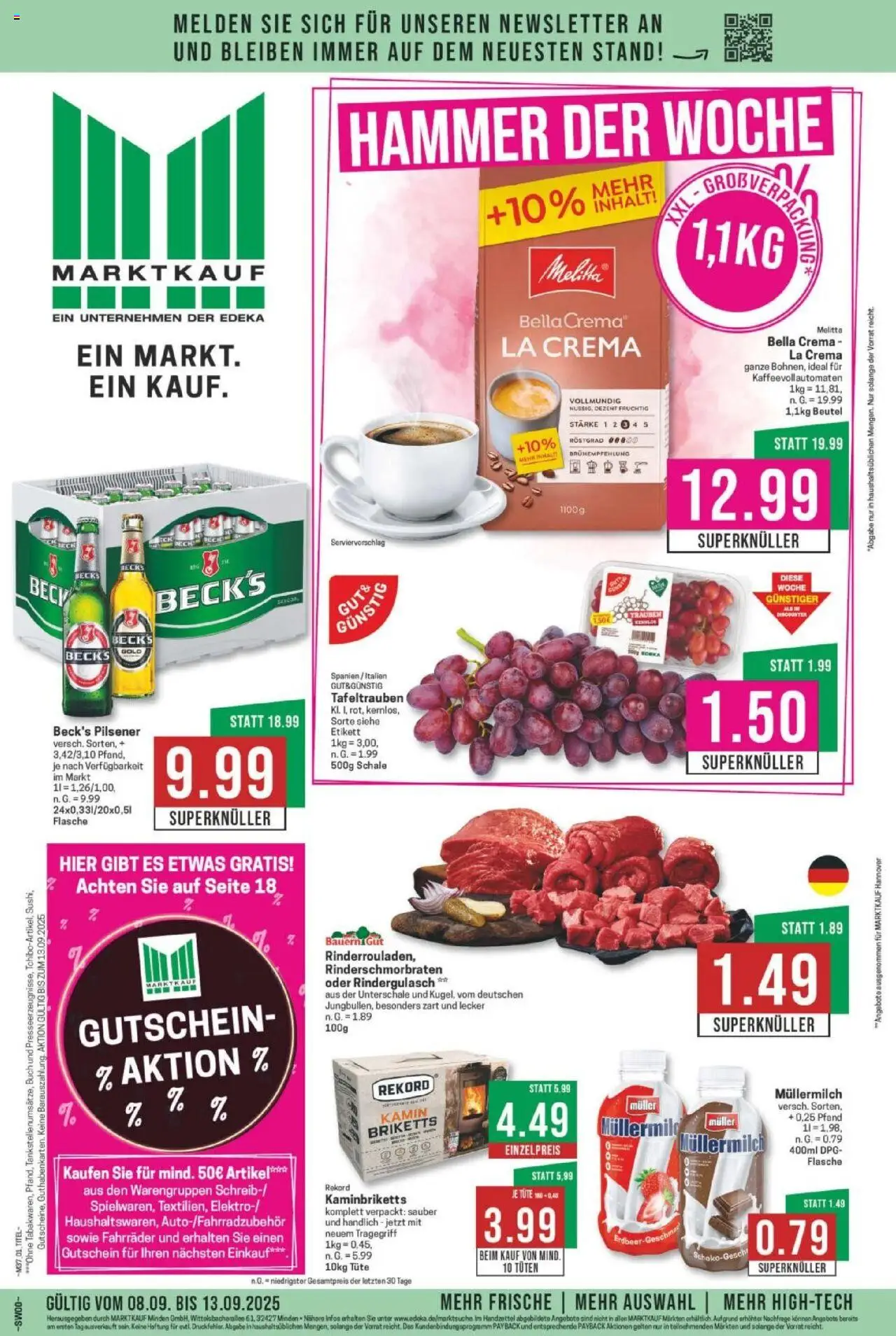 MARKTKAUF Prospekt ab Montag 08.09.2025 > Prospekt