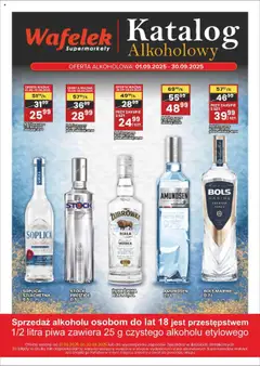 Pogląd gazetki "Gazetka alkoholowa" ze sklepu Wafelek ważnej od 01.09.2025