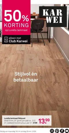 Voorbeeld van KARWEI folder van winkel KARWEI geldig vanaf 16-03-2026