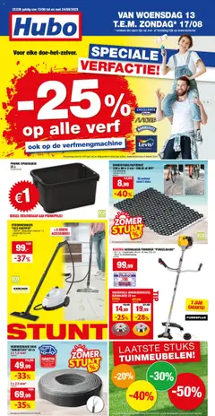 Voorbeeld van Folder van winkel Hubo geldig vanaf 13/08/2025