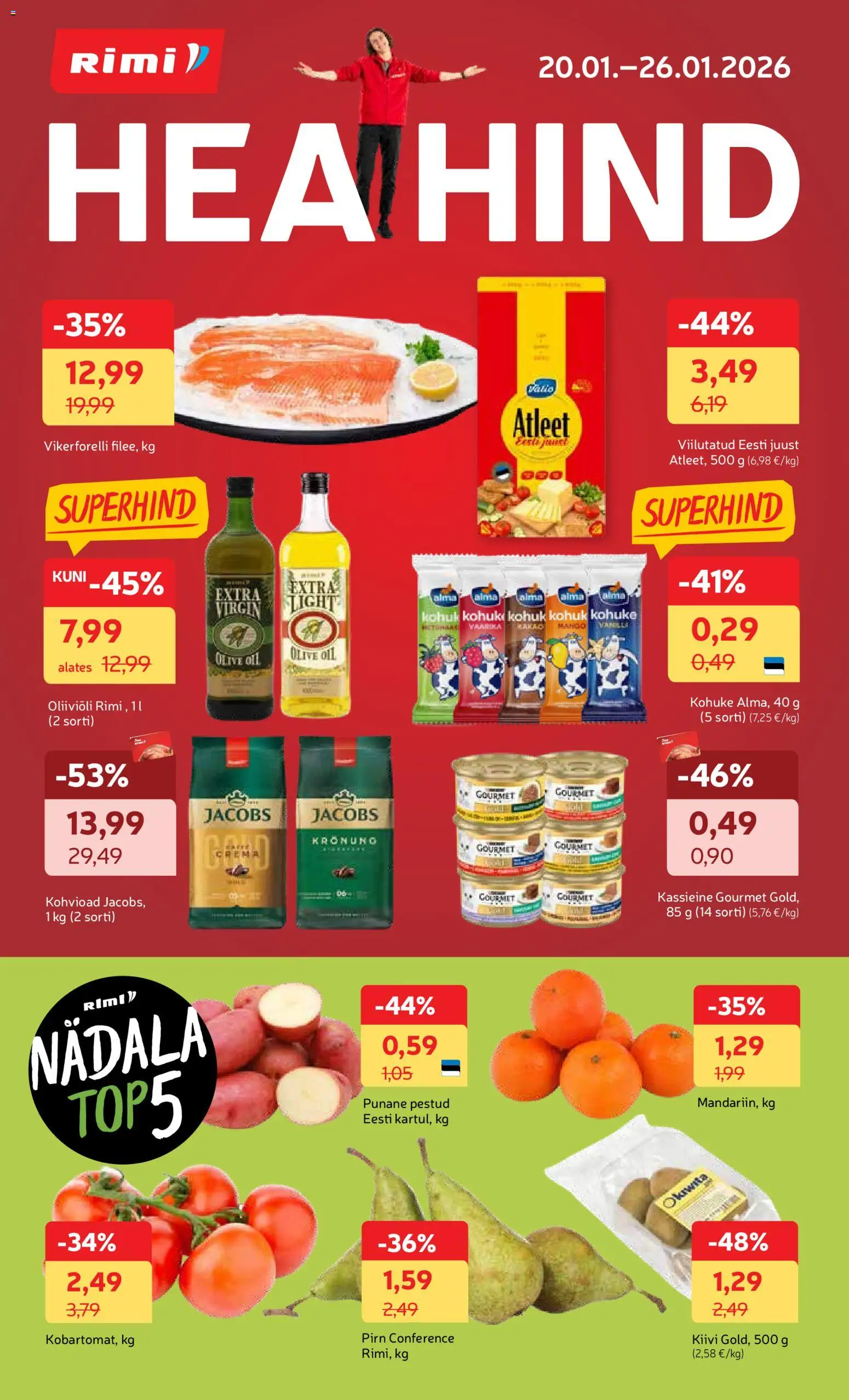 Rimi kliendilehe eelvaade alates 20.01.2026