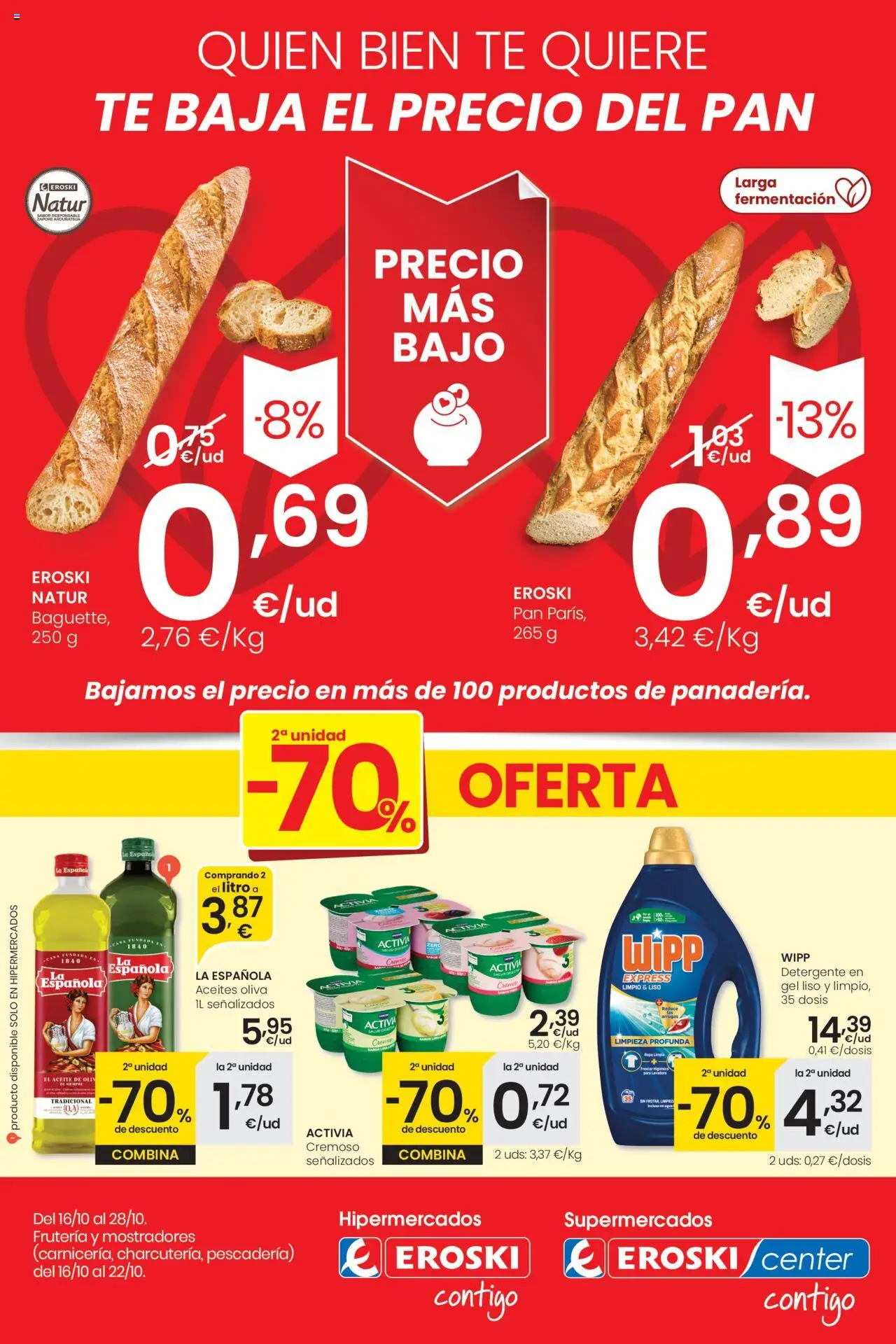 Folleto Eroski del 16/10/2025 - 28/10/2025 > Precio más bajo 
