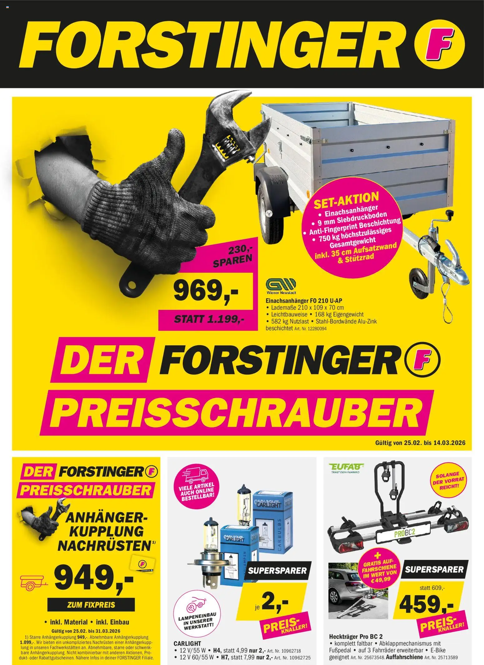 Vorschau der Angebote: Forstinger Flugblatt gültig ab 25.02.2026