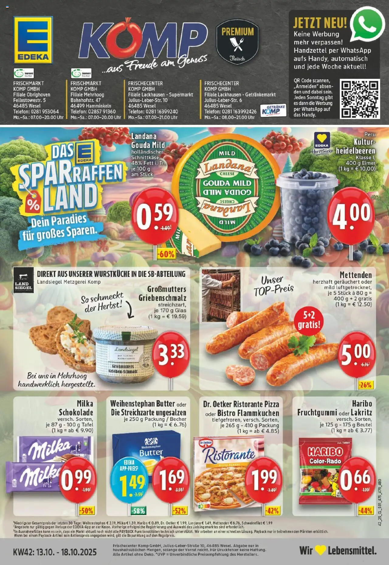 EDEKA Prospekt ab 13.10.2025 - Prospekt Hamminkeln -Mehrhoog Online