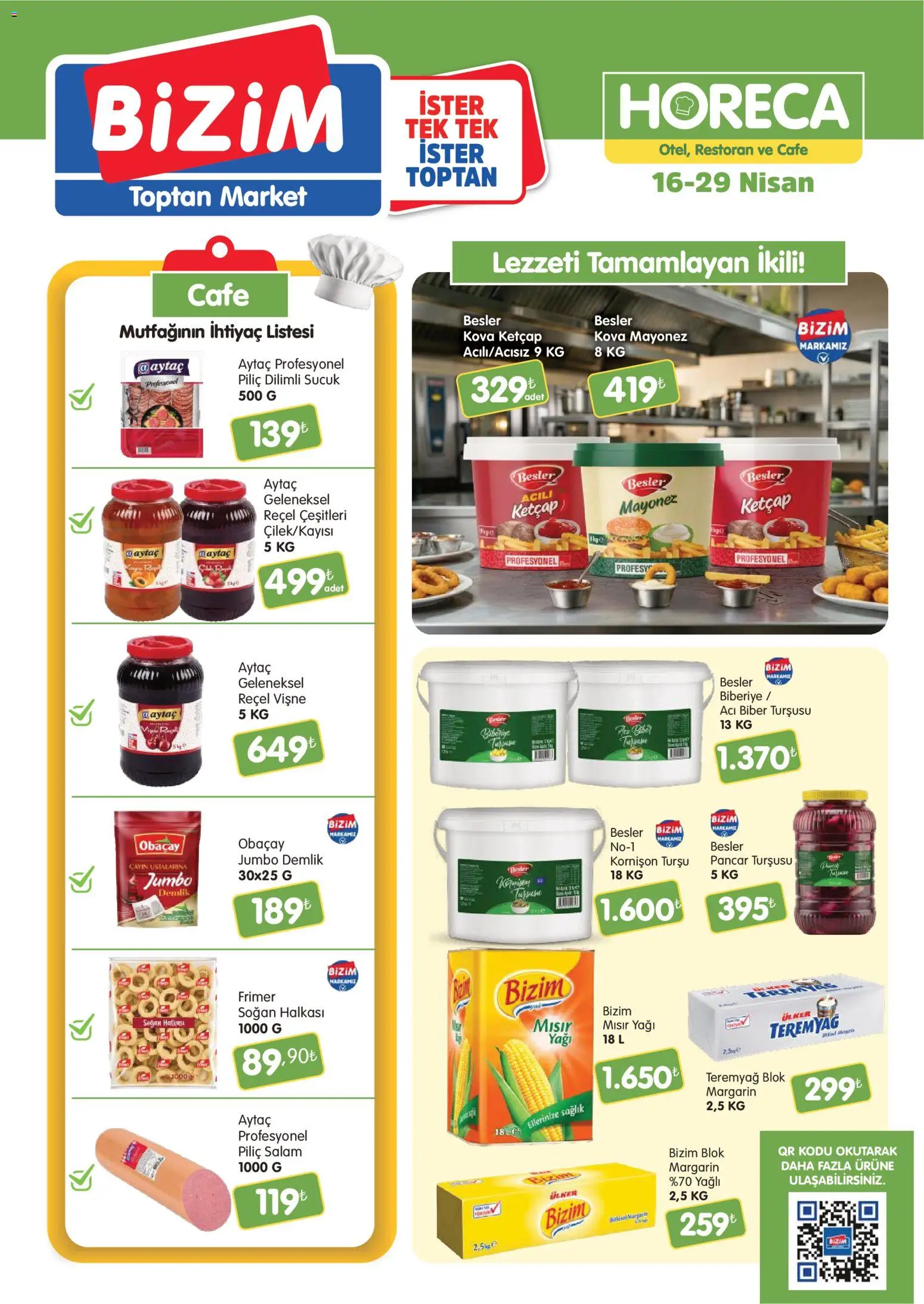 Bizim Toptan Bizim Toptan - Horeca kataloğu 16.04.2026 - Broşürünün önizlemesi