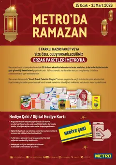 Metro Ramazan Erzak Paketleri 15.01.2026 - Broşürünün önizlemesi