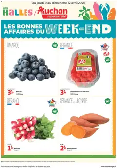 Prévisualisation de Auchan - Les bons plans du week-end dans votre super du magasin Auchan formulaire valide 09/04/2026