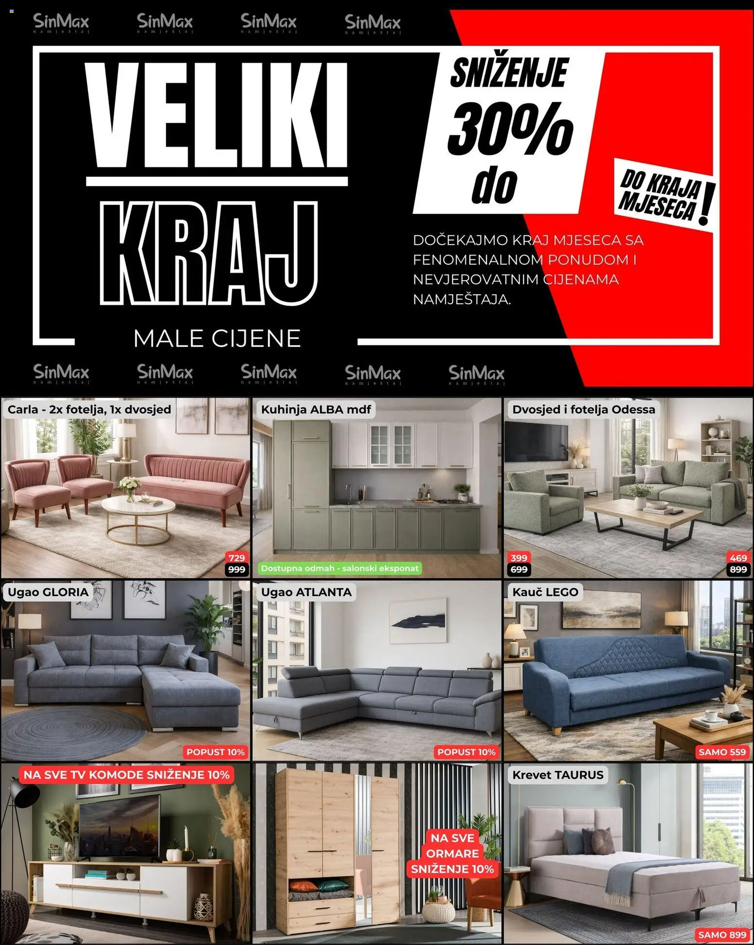 Pregled letka Katalog trgovine SinMax vrijedi od 26.02.2026