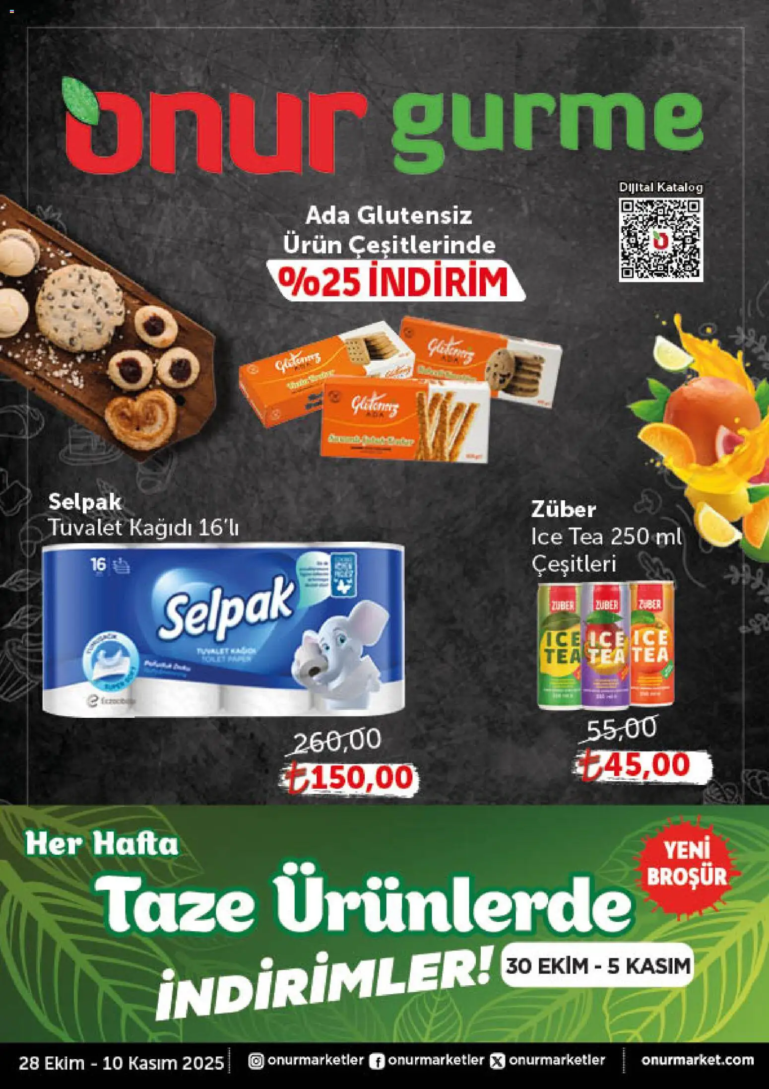 Onur Market Katalog - Gurme 28.10.2025 - Broşürünün önizlemesi