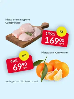 Попередній перегляд каталогу Поточна пропозиція з магазину Fozzy дійсний від 28.11.2025