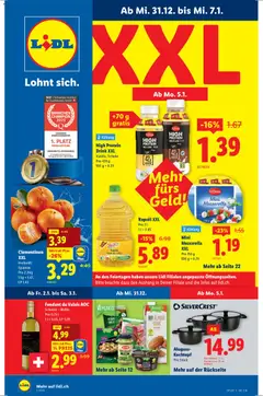Vorschau des Merkblatts Aktionen vom Shop Lidl gültig von 31.12.2025 bis 07.01.2026