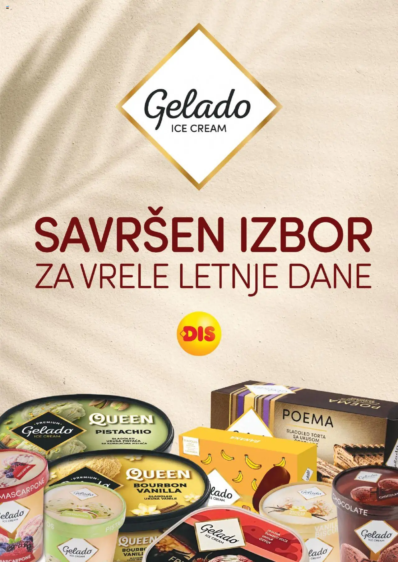 DIS katalog važi od 18.08.2025 - stranica 1 - Torta, Čizkejk, Sladoled, Jagoda, Mascarpone, Vanila, Voće, Šumsko voće