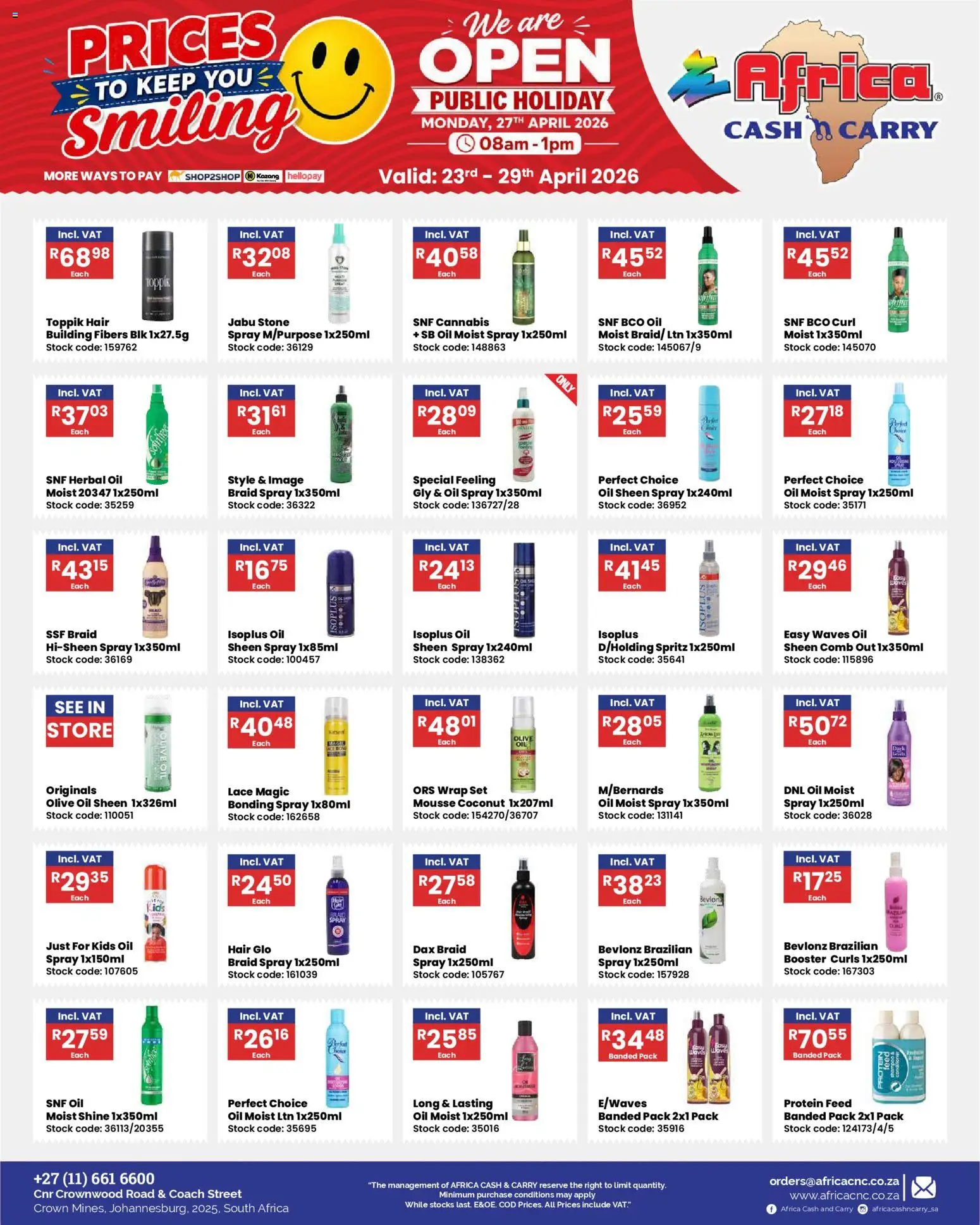 Preview of Africa Cash & Carry flyer valid from 23/04/2026