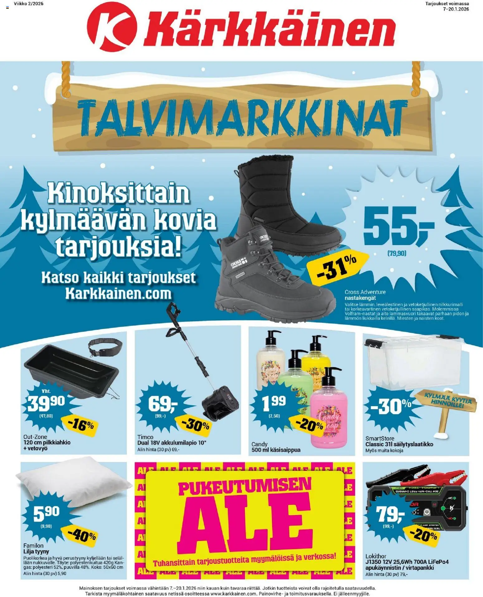 Kaupan Kärkkäinen Tarjoukset esikatselu, voimassa 07/01/2026 - Tyyny, Käsisaippua